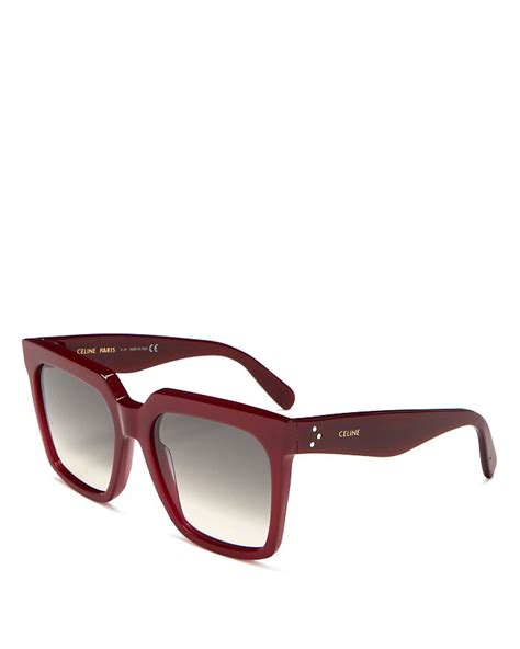 CELINE Bold 3 Dots Square Sunglasses, 55mm 